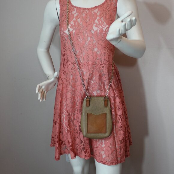 Valentina Genuine beige pebbled  leather Shoulder Bag Made in Italy - Picture 8 of 8